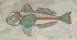 [BOANGLU-12X16L-A-G] Angler: Lucky Fish (Gold, 12x16-Landscape)