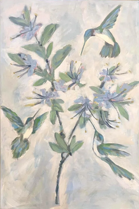 Blue Mist Hummingbird Two (Candy Cane)