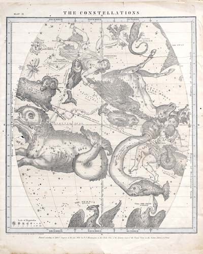 [RPCNS3-12X16L-A-G] Constellations: October, November, December (Gold, 12x16-Landscape)