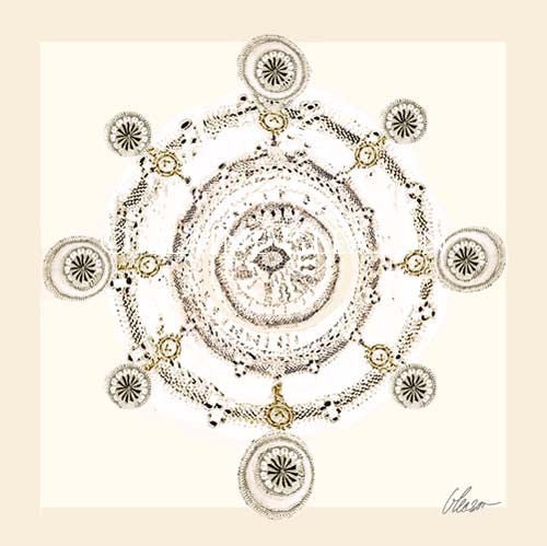 [RPFM-12X12S-A-G] Florence Mandala (Gold, 12x12-Square)