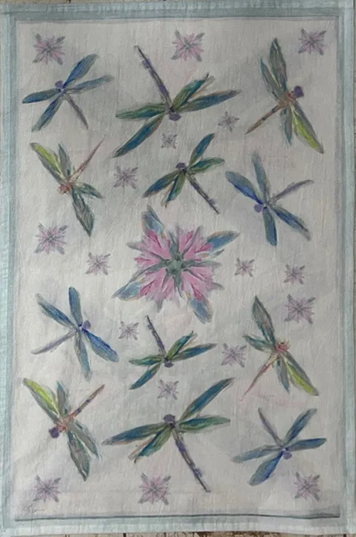 Hand Towel - Dragonfly Party