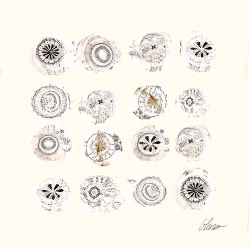 [RPVFS-12X12S-A-G] Venice: Four Shells (Gold, 12x12-Square)