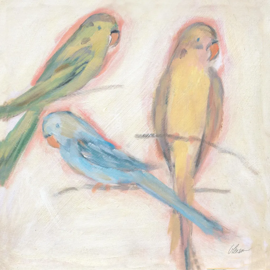 Colored Love Bird Dreaming